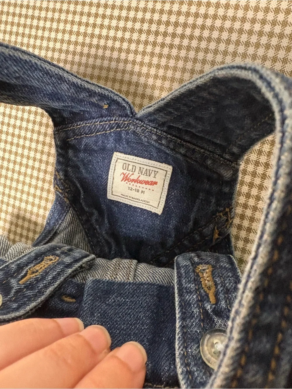 Old Navy Dark Blue Denim Kids Overalls Size 12-18 Months